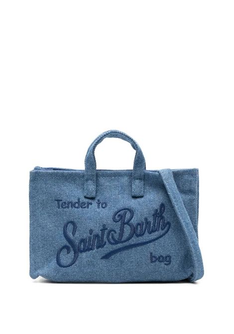 Phone Bag con loog SAINT BARTH | PHONE009 PHONE BAG DENIM01350I DENIM EMB